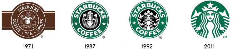 starbucks logo evolution iubon marketing